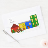 Jingle Claws Train Town Gift Label Sticker (Umschlag)