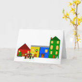 Jingle Claws Train Town Weihnachtskarte Karte (Gelbe Blume)