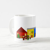 Jingle Claws Train Town Wrap-Around-Tasse #1 Kaffeetasse (Vorderseite Links)
