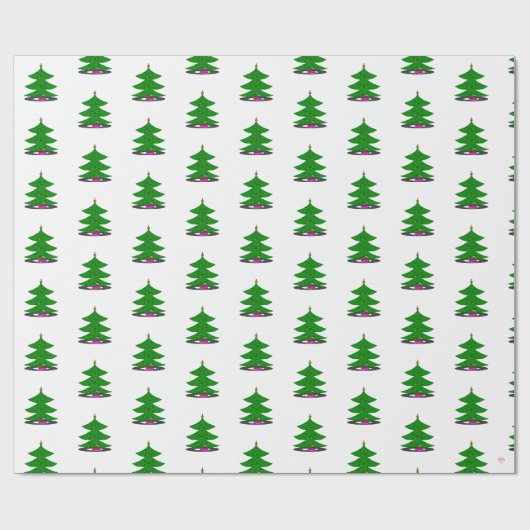 Jingle Claws Weihnachtsbaum-Geschenkpapier Geschenkpapier (Flach)