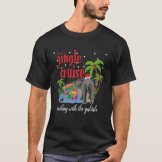 Jingle Cruise Sailing with Yuletide Funny Elep T-Shirt