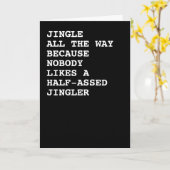 Jingle Den ganzen Weg Weihnachten Spaß Karte (Gelbe Blume)