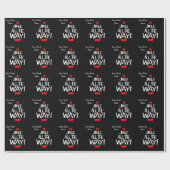 Jingle Den ganzen Weg Weihnachtsbaum Personalisier Geschenkpapier (Flach)