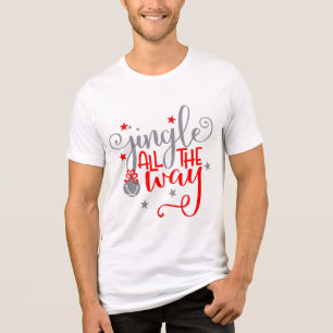 Jingle Den ganzen Weg Weihnachtsglocken Tri-Blend Shirt