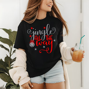 Jingle Den ganzen Weg Weihnachtsglocken Tri-Blend Shirt