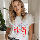 Jingle Den ganzen Weg Weihnachtsglocken Tri-Blend Shirt