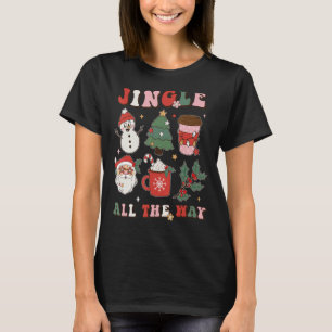 Jingle Den ganzen Weg zum Retro Weihnachtsbaum San T-Shirt
