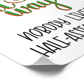 Jingle durchs Drucken Poster (Ecke)