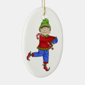 Jingle Elves "Fred" Keramik Ornament (Rechts)