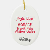 Jingle Elves "Horace" Keramikornament (Hinten)