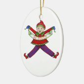 Jingle Elves "Jolly" Keramikornament (Links)
