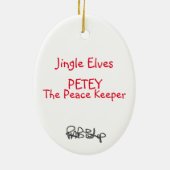 Jingle Elves "Petey" Keramikornament (Hinten)