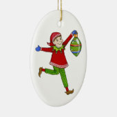 Jingle Elves "Skippy" Keramikornament (Rechts)