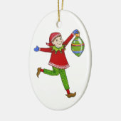 Jingle Elves "Skippy" Keramikornament (Links)