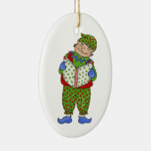 Jingle Elves "Woody" Keramikornament (Rechts)