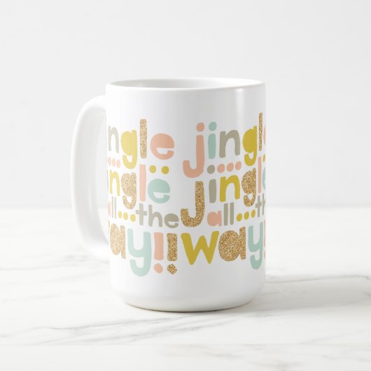 Jingle | farbenfroh, trendy, typografisch kaffeetasse (Vorderseite Links)