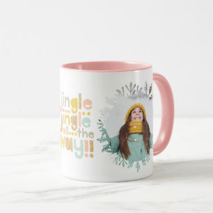 Jingle   Farbiges typografisches Foto Tasse