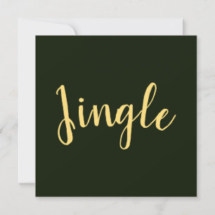 JINGLE Festivals Drehbuch Rich Forest Green Hinter