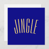 JINGLE Festivals Moderner Text über Deep Royal Blu (Vorne/Hinten)