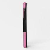 JINGLE Festive Sporty Elegante Schwarz Rosa Streif Case-Mate iPhone Hülle (Hinten/Links)