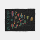 Jingle Flies Funny Fly Fishing Lure Christmas Paja Fleecedecke (Vorderseite (Horizontal))