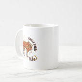 Jingle Funny Horse Ck Up Your Feet Cactus Western, Kaffeetasse (Vorderseite Links)