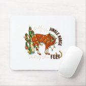 Jingle Funny Horse Ck Up Your Feet Cactus Western, Mousepad (Mit Mouse)