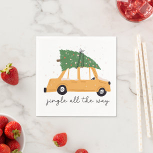 Jingle ganz The way Christmas Serviette