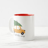 Jingle ganz The way Christmas Zweifarbige Tasse (Vorderseite Links)