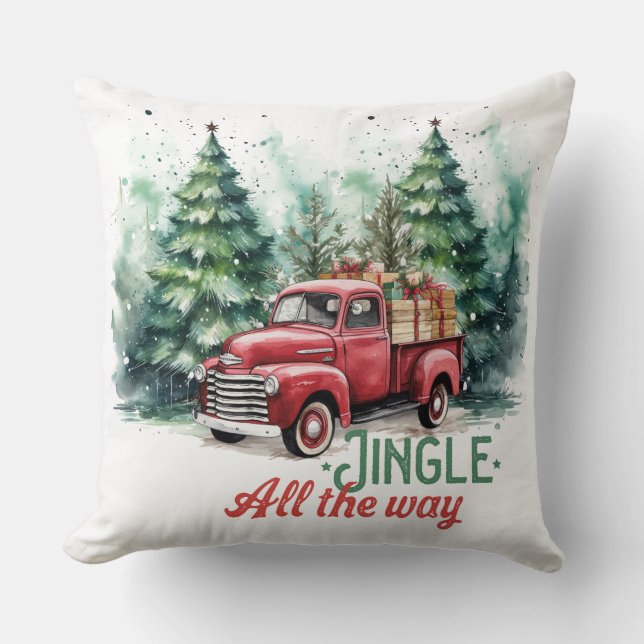 Jingle ganz weg Throw Kissen (Vorderseite)