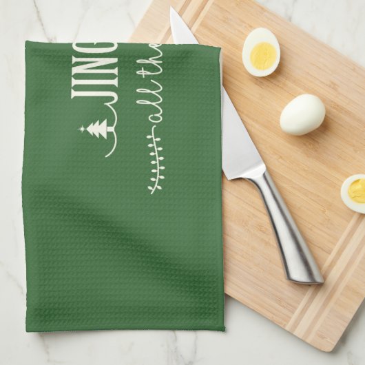 Jingle Geschirrtuch (Viertel Falte)