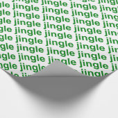 Jingle Green Geschenkpapier (Ecke)