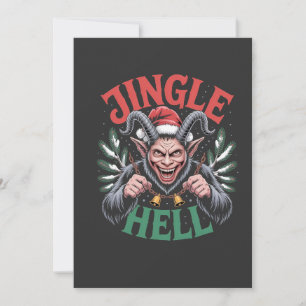 Jingle Hell Christmas Krampus Evil Xmas Einladung