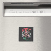 Jingle Hell Christmas Krampus Evil Xmas Magnet (In Situ (Geschirrspüler))