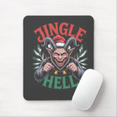 Jingle Hell Christmas Krampus Evil Xmas Mousepad (Mit Mouse)