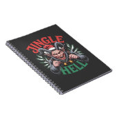 Jingle Hell Christmas Krampus Evil Xmas Notizblock (Rechte Seite)