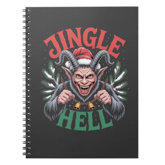 Jingle Hell Christmas Krampus Evil Xmas Notizblock (Vorderseite)