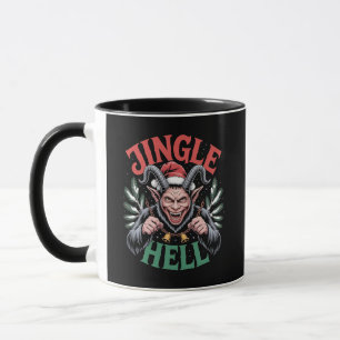 Jingle Hell Christmas Krampus Evil Xmas Tasse