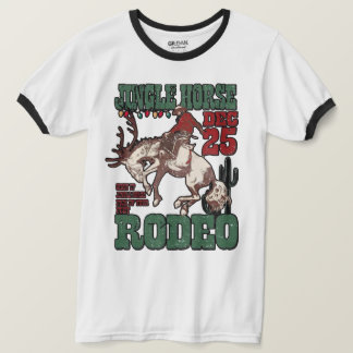 🎄 Jingle Horse Rodeo T-Shirt – Western Weihnachte