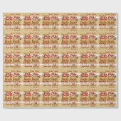 Jingle Jingle Graphics (gold und rot) Geschenkpapier (Flach)