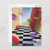 Jingle Jingle Little Gnome Bouncy Ball Postcard Postkarte (Vorne/Hinten)