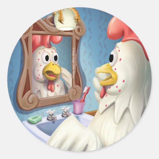 Jingle Jingle Little Gnome Chickenpox Stickers (Vorderseite)