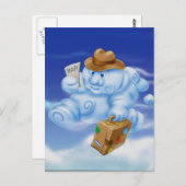 Jingle Jingle Little Gnome Cloud Postcard Postkarte (Vorne/Hinten)