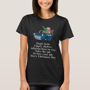 Jingle Joe Biden Funny Santa Trump Ugly Christmas T-Shirt