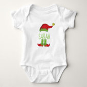 Jingle Jolly Merry Old Elf Hat and Shoes Baby Strampler (Vorderseite)
