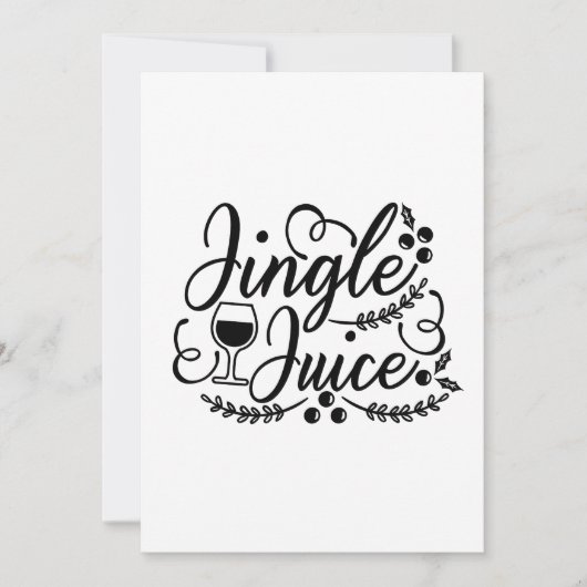Jingle Juice Funny Christmas Beer Drink Save The Date (Vorderseite)