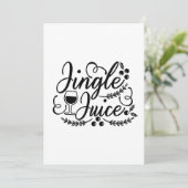 Jingle Juice Funny Christmas Beer Drink Save The Date (Stehend Vorderseite)