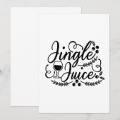 Jingle Juice Funny Christmas Beer Drink Save The Date (Vorne/Hinten)