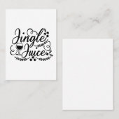 Jingle Juice Funny Christmas Beer Drink Visitenkarte (Vorne/Hinten)