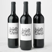 Jingle Juice Funny Christmas Beer Drink Weinetikett (Flaschen)